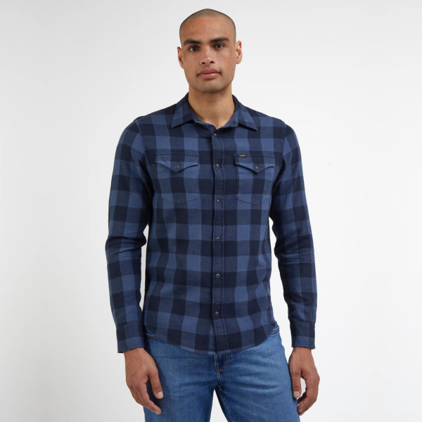 Lee Western Flannel Shirt - Deep Waters (L66RRRA62)
