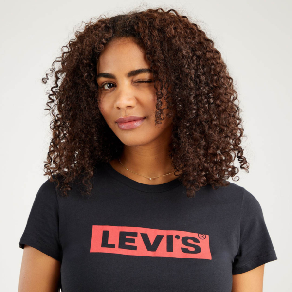 Levi’s® T-Shirt Γυναικείο με Λογότυπο - Μαύρο