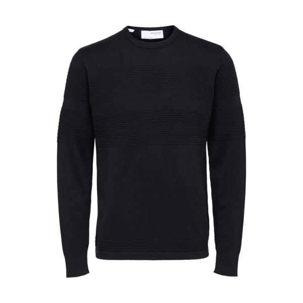 Selected Maine Knitted Pullover (16084076-Black)