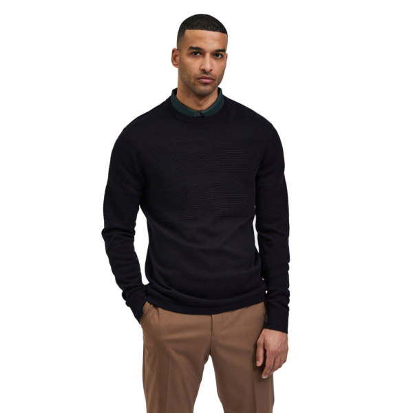 Selected Maine Knitted Pullover (16084076-Black)