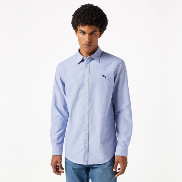 Wrangler Oxford Men’s Shirt Regular Fit - Blue (112350481)