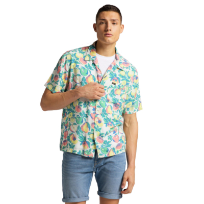 LEE Resort Short Sleeve Shirt - Fairway (L67PQJQD) 