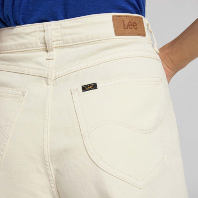 LEE Stella Denim Shorts for Women - Ecru (Label patch)