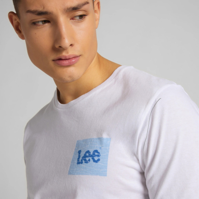 LEE Μπλουζάκι Ανδρικό Κοντομάνικο Λευκό (L63LFELJ)
