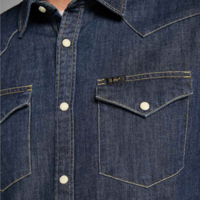 LEE Western Denim Shirt - Blueprint (L66WPLLH/ detail) 