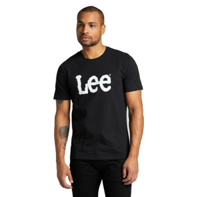 LEE Wobbly Logo Tee Men - Black (L65QAI01)
