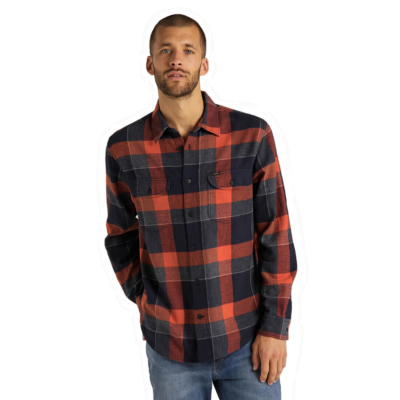 LEE Worker Flannel Men Shirt - Burnt Ocra (L68H-RI-OM)
