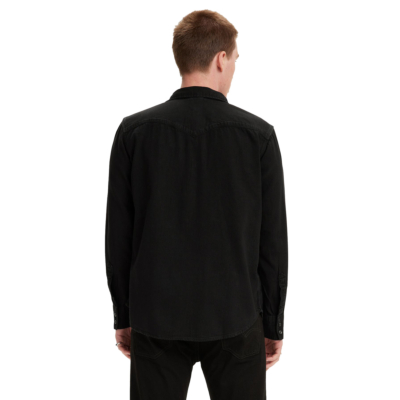 Levi’s® Barstow Western Denim Shirt for Men in Marble Black Rinse (85744-0002)