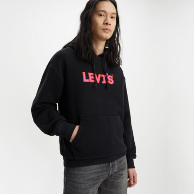 Levi’s® Φούτερ με Λογότυπο Ανδρικό - Μαύρο (38479-0250) 