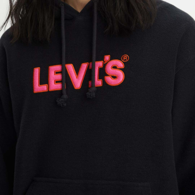 Levi’s® Headline Logo Hoodie - Caviar (38479-0250/ detail) 