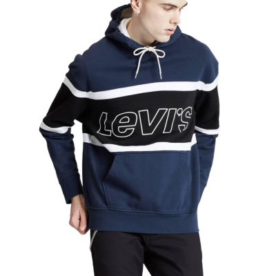 Levi’s® Pieced Hoodie Racer Colorblock - Dress Blue (81954-0001)
