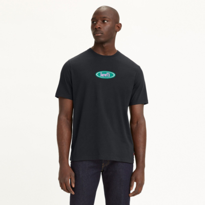 Levi's® Poster Logo Relaxed Tee - Caviar (16143-1053)