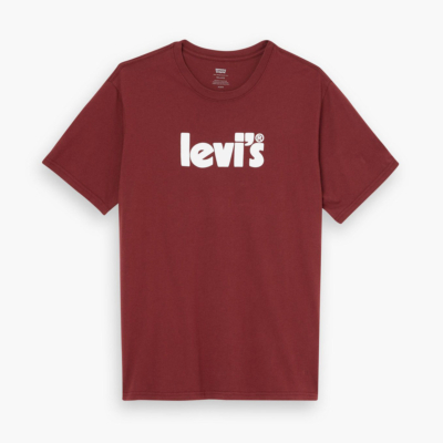 Levi's® Poster Logo Relaxed Men T-Shirt in Port Burgundy (16143-0143)
