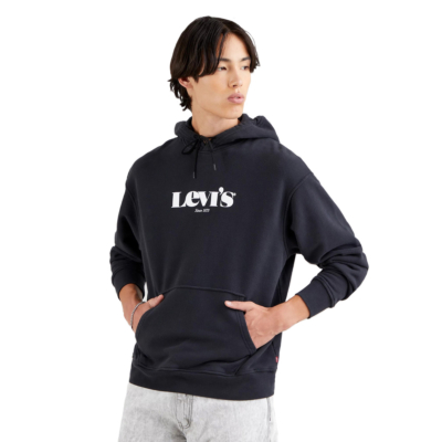 Levi’s® Relaxed Graphic MV Logo Hoodie - Caviar (38479-0039) 
