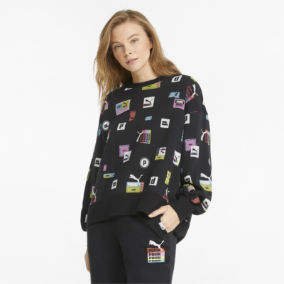 PUMA Brand Love Oversized Sweatshirt - Black (534351-01) 