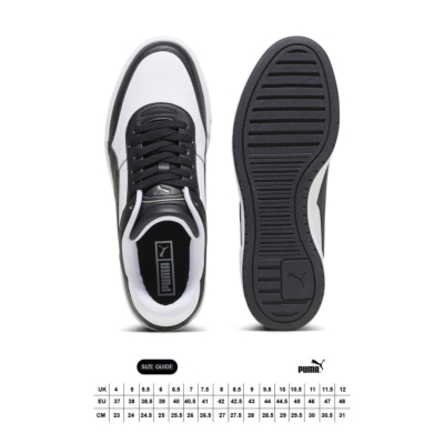 Puma CA Pro Sport Lth Men’s Sneakers - White/ Black (393280-01/ upside) 
