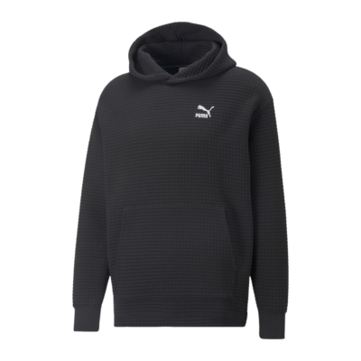 Puma Classics Quilted Hoodie for Men - Black (535600-01) 