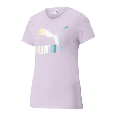 Puma T-Shirt Γυναικείο με Λογότυπο - Παστέλ Μωβ (534696-17)