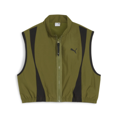 Puma Dare To Woven Vest for Women in Olive Green (624299-33) 