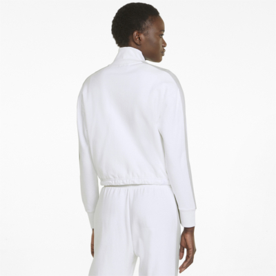 PUMA RE: T7 Crop Women Track Jacket in White (534576-02) 