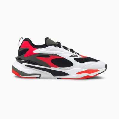 PUMA RS Fast Αθλητικά Παπούτσια Ανδρικά Μαύρο-Ασπρο Κόκκινο (380562-05) 