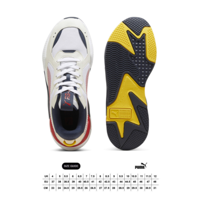 Puma RS-X Geek Unisex Sneakers - White/ Club Navy (391174-12/ size guide) 