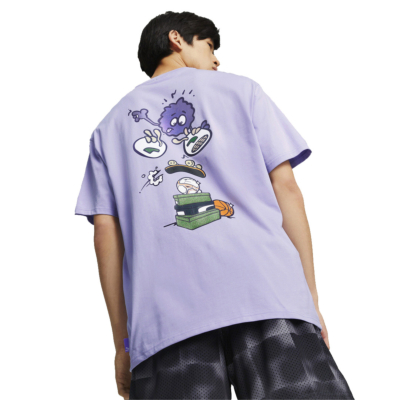 Puma x 8Enjamin Graphic T-Shirt in Vivid Violet (539821-25)

