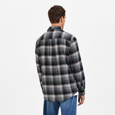 Selected Checked Flannel Men Shirt (16086517-Grey)
