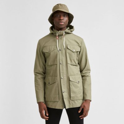 SELECTED West Hooded Cotton Jacket (16076968-Dusky-Green)