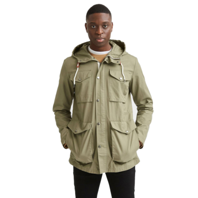 SELECTED West Hooded Cotton Parka (16076968-Dusky-Green) 