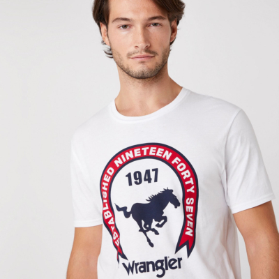 WRANGLER T-shirt Ανδρικό Λευκό (W7AGD3989)
