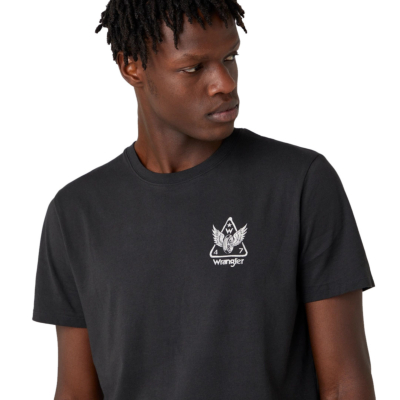 WRANGLER Ανδρικό Μπλουζάκι Σχέδιο Πλάτη Μαύρο (W7H2D3XV6) 