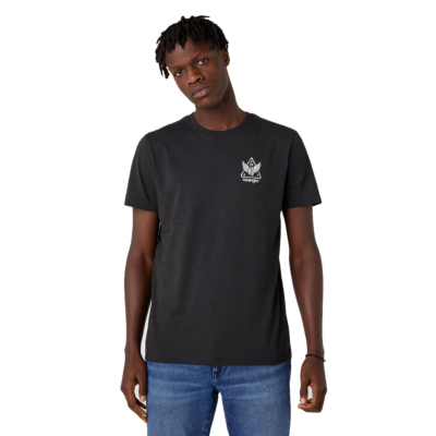 WRANGLER Biker Men T-Shirt in Faded Black (W7H2D3XV6) 