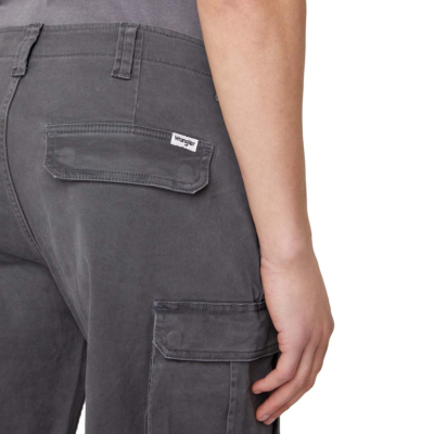 WRANGLER Casey Cargo Shorts - Dark Shadow (back pocket)
