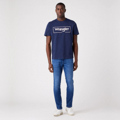 Wrangler Ανδρικό T-Shirt με Λογότυπο - Μπλε (W70JD3114)