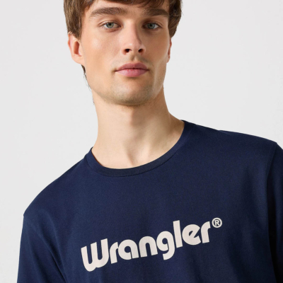 WRANGLER Ανδρικό Μπλουζάκι με Λογότυπο - Μπλε (W742FK114)
