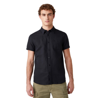 WRANGLER One Pocket Short Sleeve Shirt - Black (W5J7LO100)