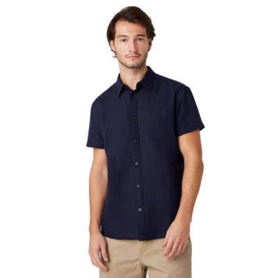 WRANGLER One Pocket Short Sleeve Shirt - Navy (W5J7LO114)