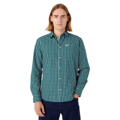 Wrangler Pocket Men Shirt - Teal Green (W5A24MG03) 