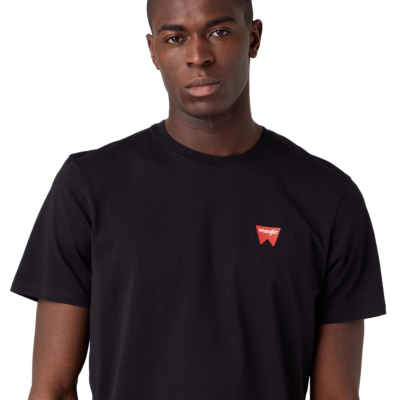 Wrangler Ανδρικό T-Shirt Μονόχρωμο - Μαύρο (W70MD3100) 