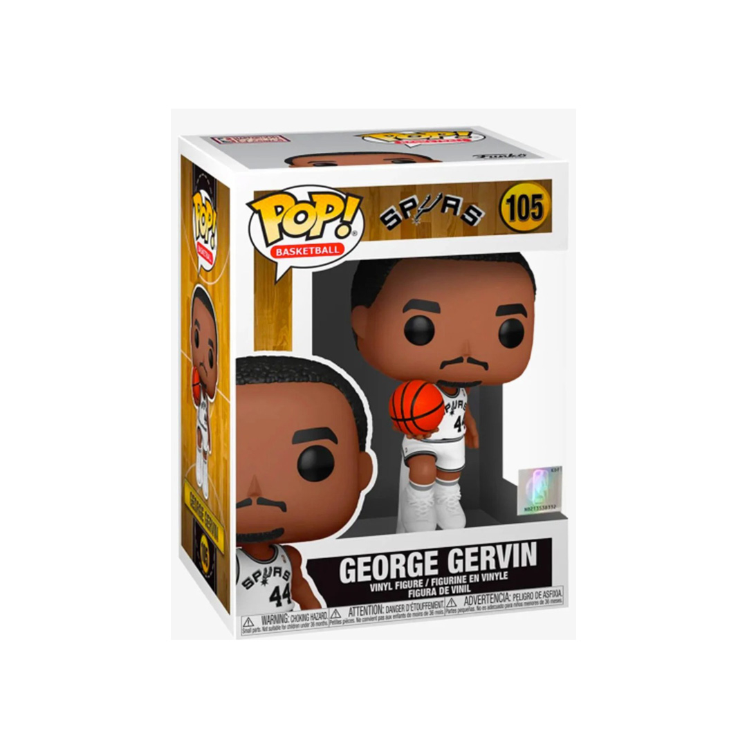 Funko POP!® Basketball: NBA® Legends - George Gervin (Spurs Home Jersey) #105 (box)
