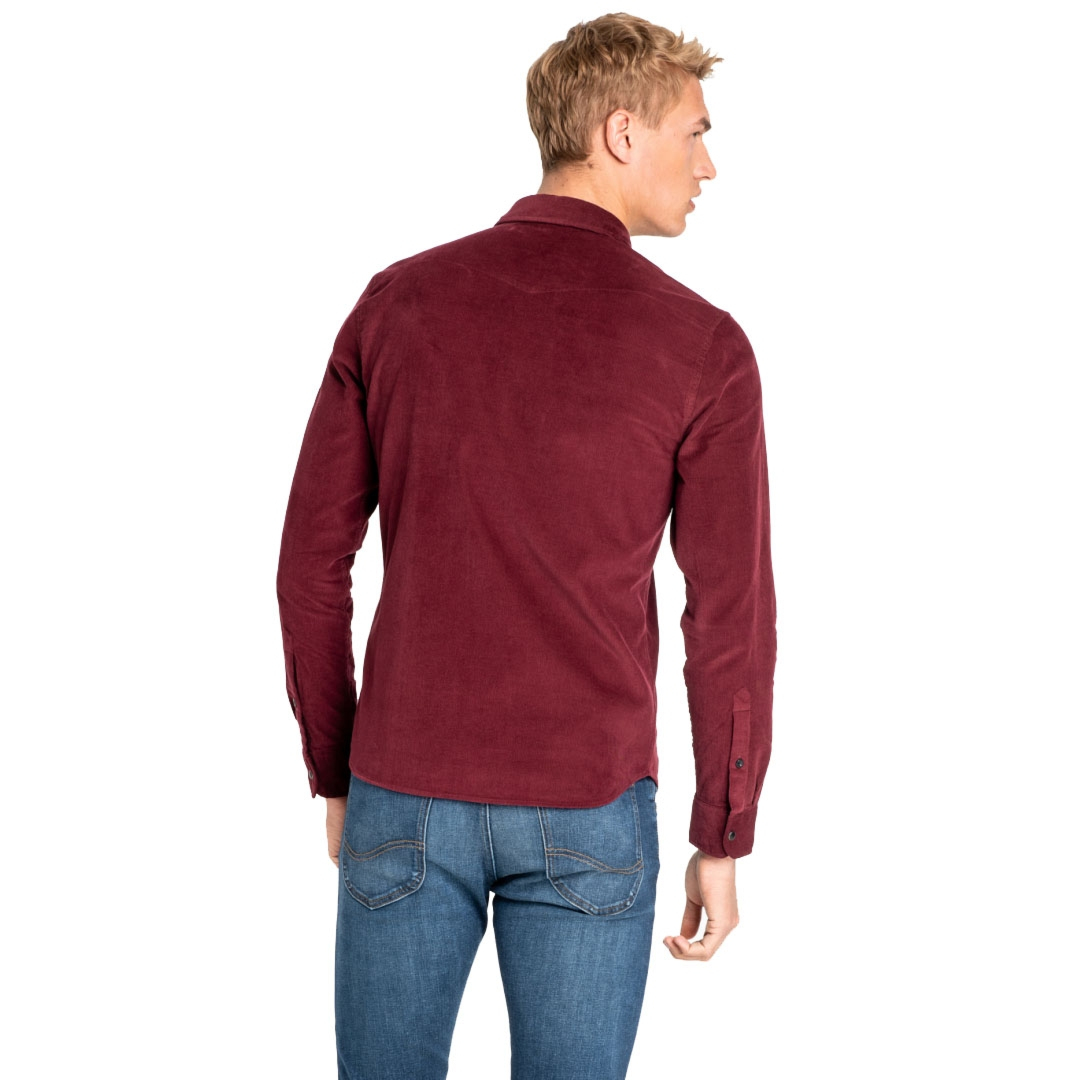 LEE Clean Western Cord Shirt - Burgundy (L644MRMF)
