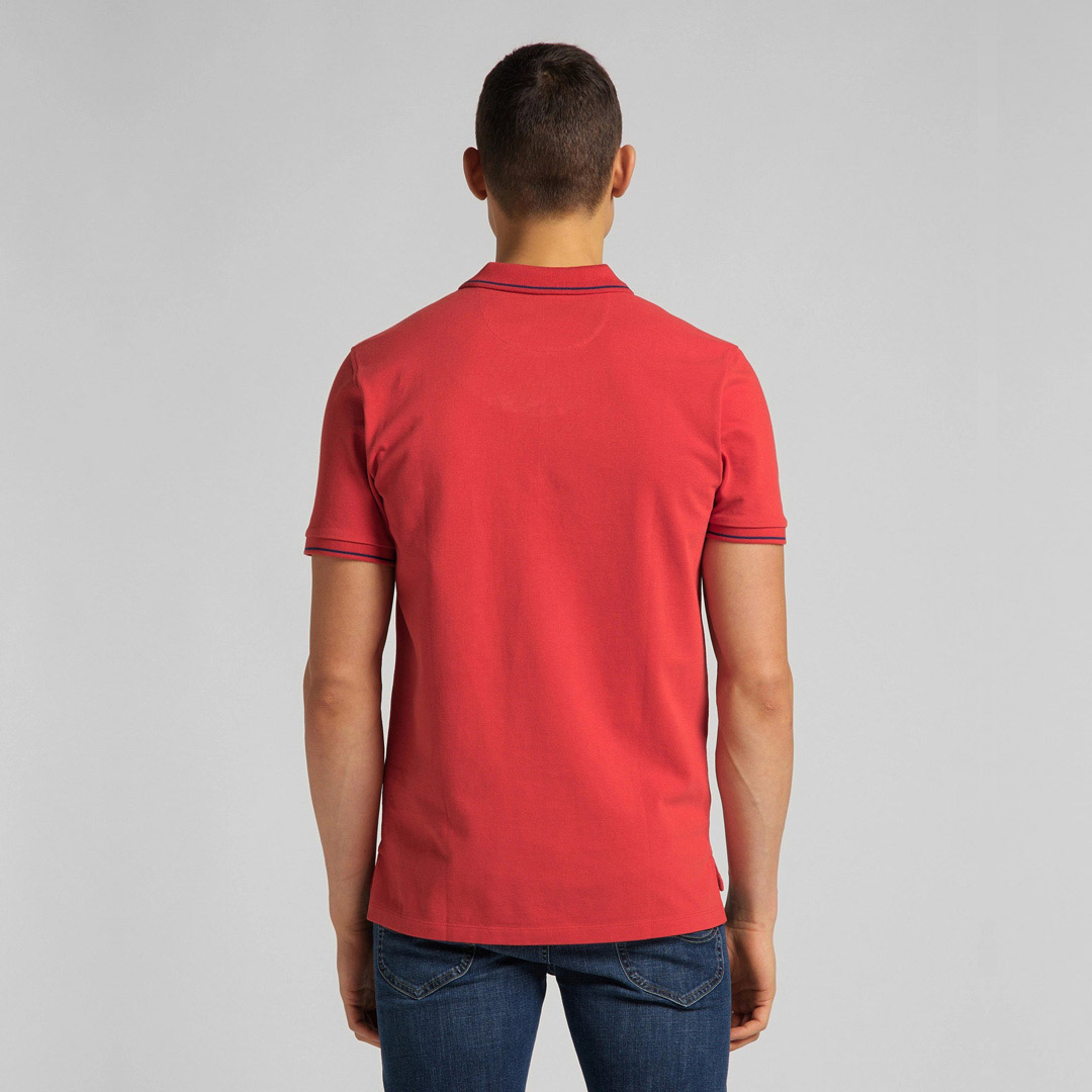 LEE Pique Polo Men in Washed Red (L61ARLQM)
