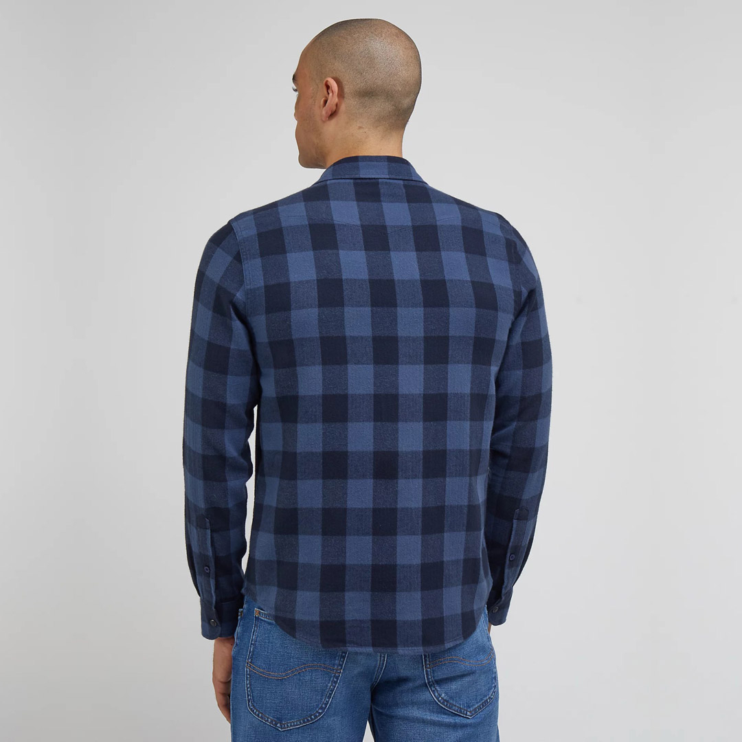 Lee Western Light Flannel Shirt - Deep Waters (L66RRRA62) 