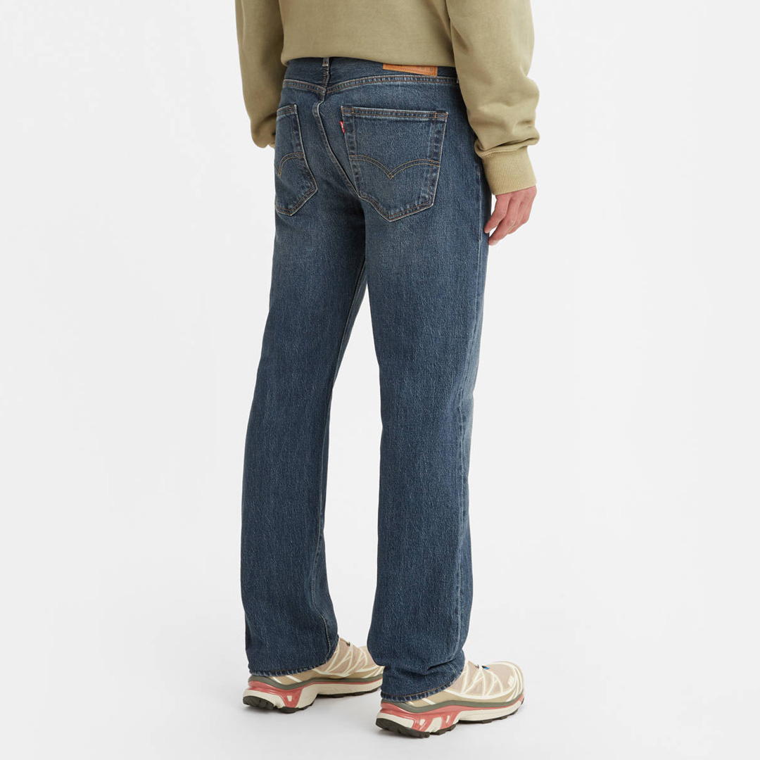 Levi's Men's 501 Mid Rise Straight Leg Button Fly Brooklyn Street Jeans