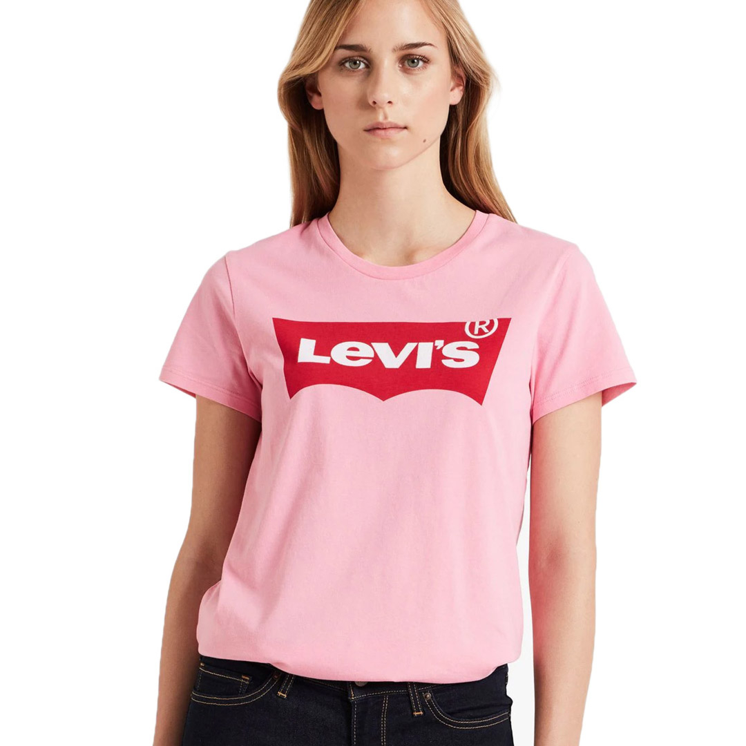 Levi’s® Λογότυπο Γυναικείo Μπλουζάκι Ροζ (17369-0430)
