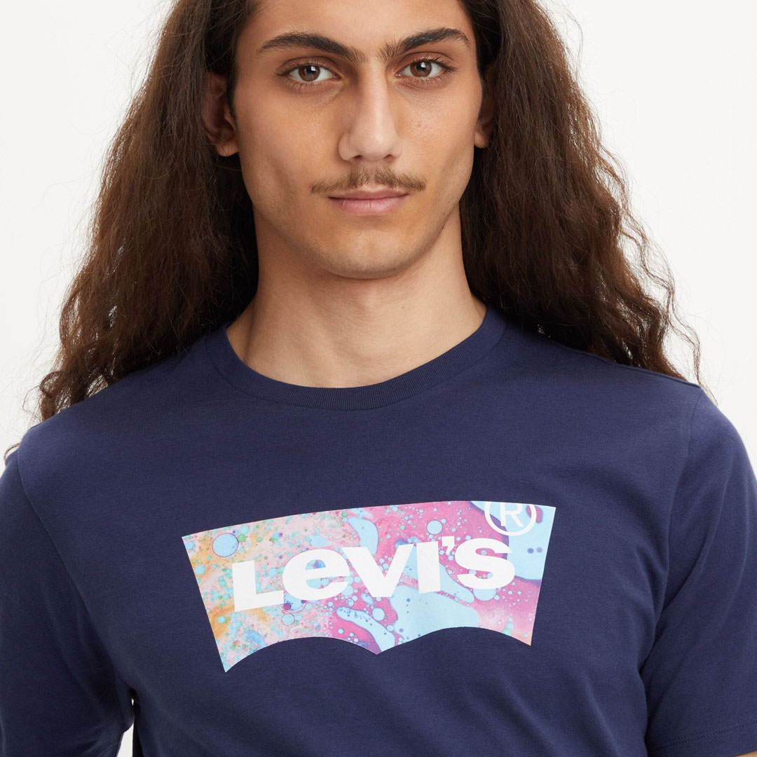 Levi’s® Μπλουζάκι Ανδρικό με Λογότυπο - Μπλε (22491-0454)