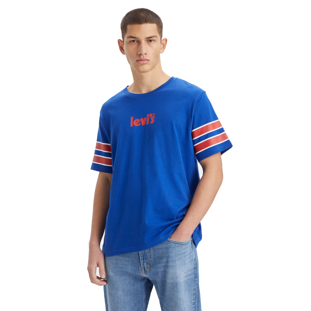 Levi's® Poster Logo Relaxed Tee - Mazarine Blue (16143-0767)
