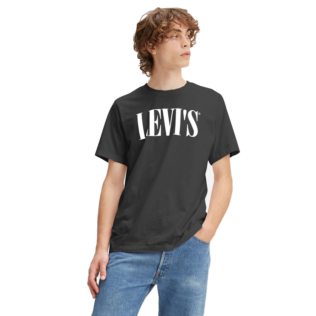 Levi’s® Serif Graphic Logo Relaxed Tee - Black (69978-0131)