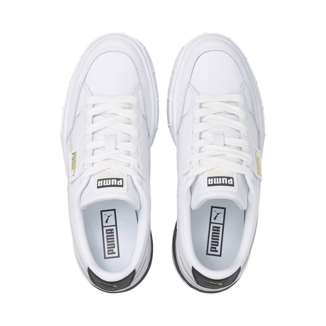 PUMA Mayze Stack Γυναικεία Παπούτσια Αθλητικά - Λευκά/ Γκρι (384363-01)
